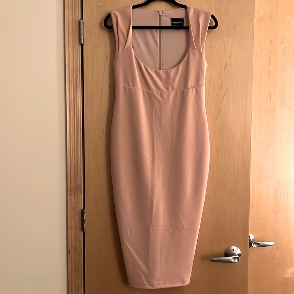 Nookie pink body con dress, purchased from Dash in Miami, size L, never worn